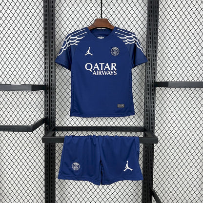 Paris Saint-Germain 2024/25 Conjunto Quarto – Criança