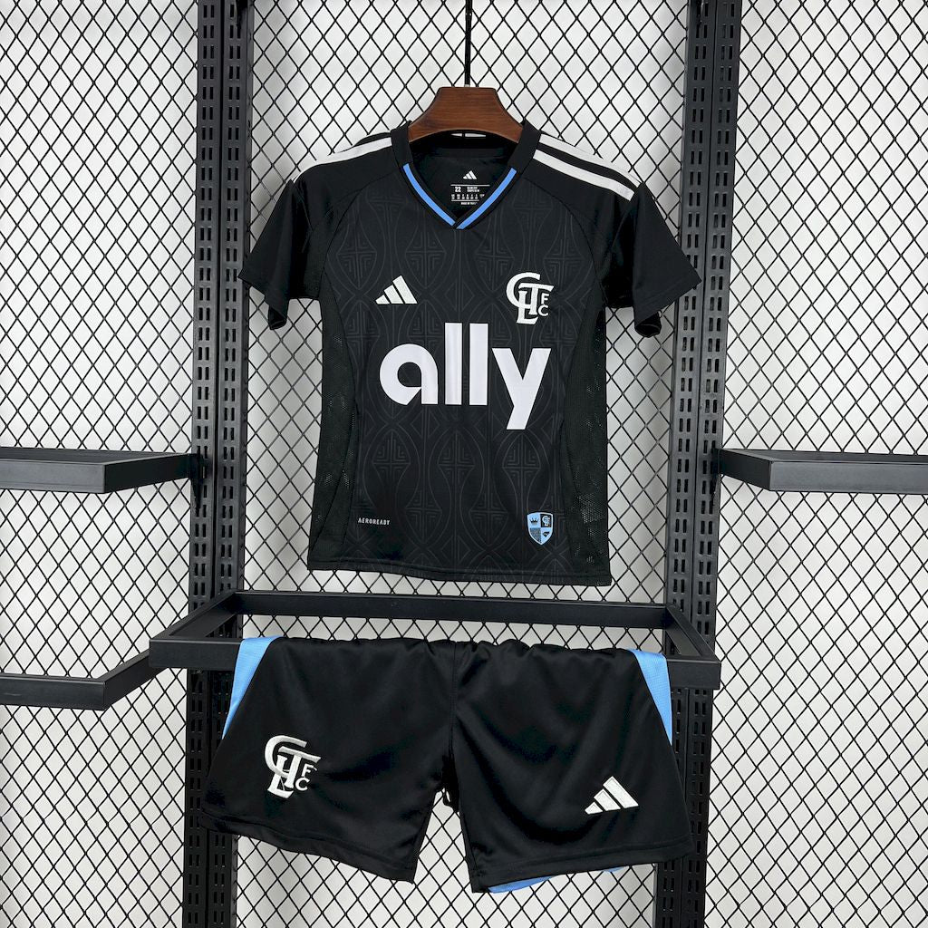 Charlotte FC 2025/26 Conjunto Alternativo – Criança