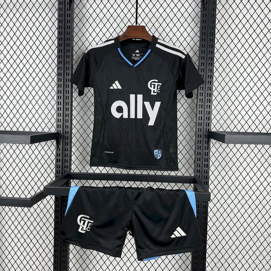 Charlotte FC 2025/26 Conjunto Alternativo – Criança