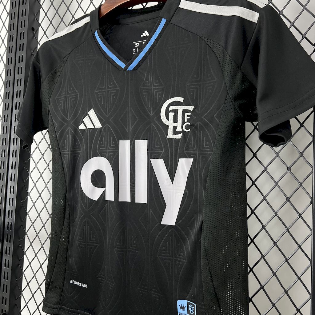 Charlotte FC 2025/26 Conjunto Alternativo – Criança