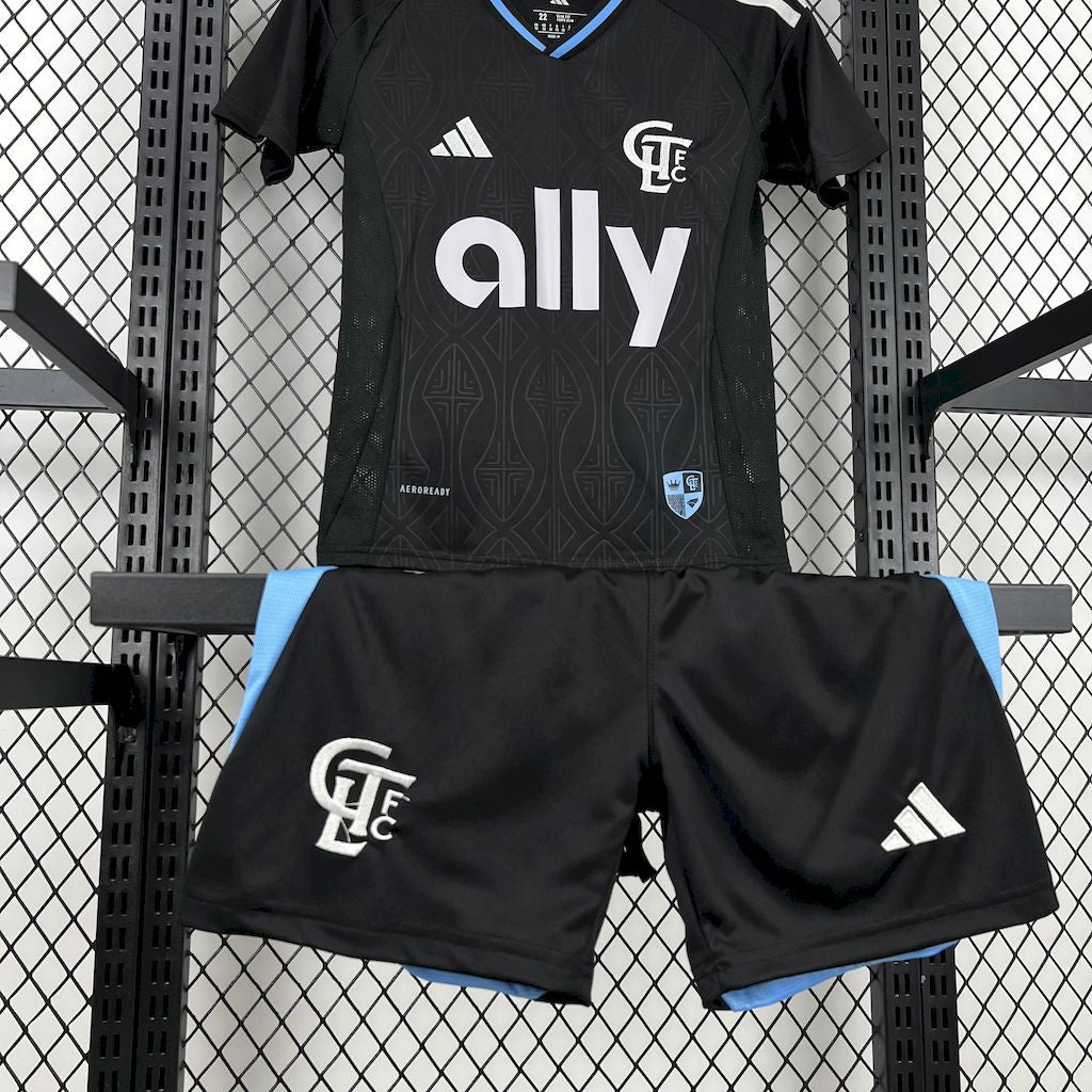 Charlotte FC 2025/26 Conjunto Alternativo – Criança