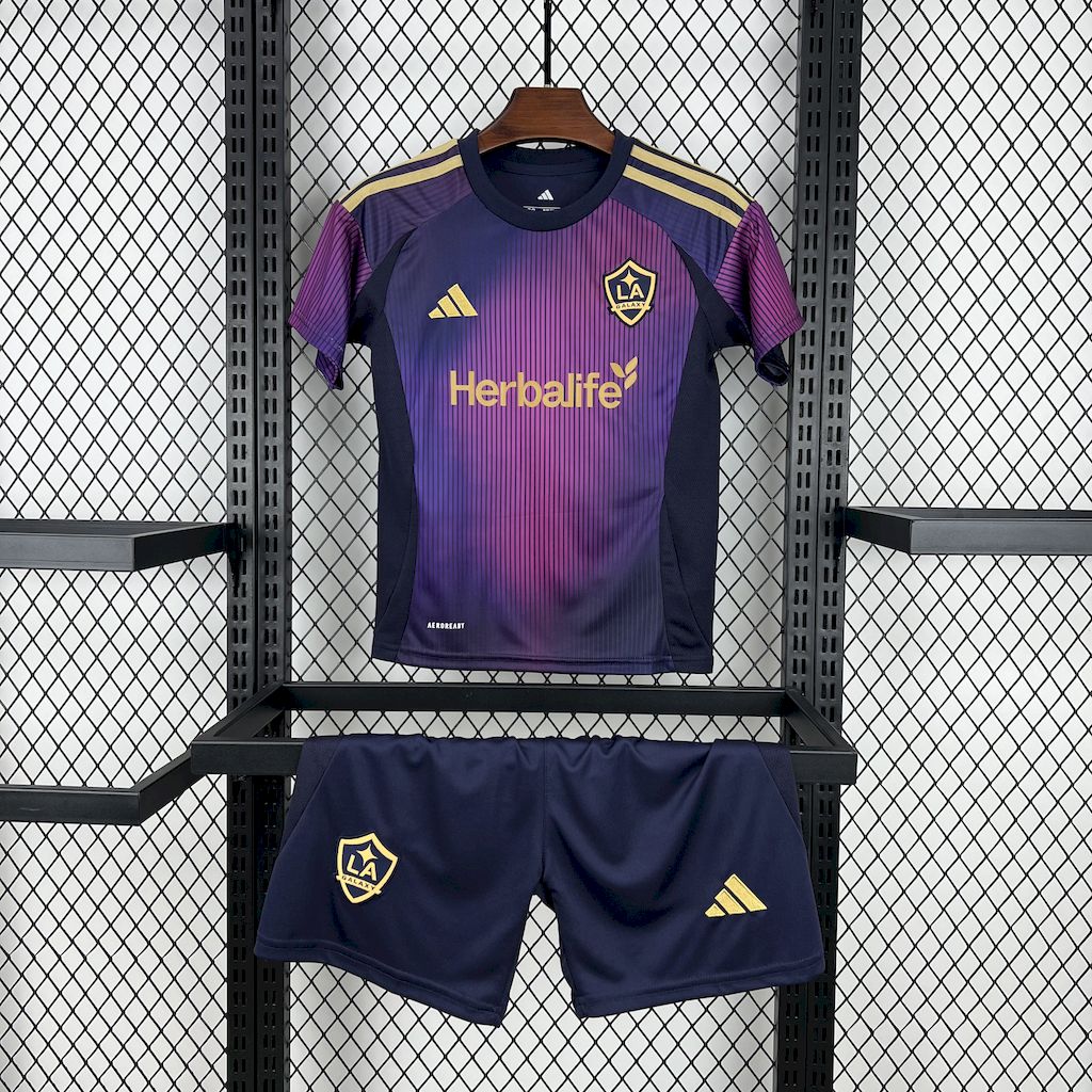 LA Galaxy 2025/26 Conjunto Alternativo – Criança