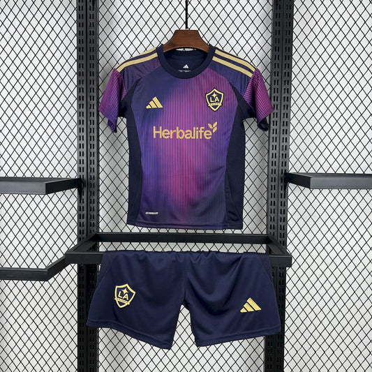 LA Galaxy 2025/26 Conjunto Alternativo – Criança