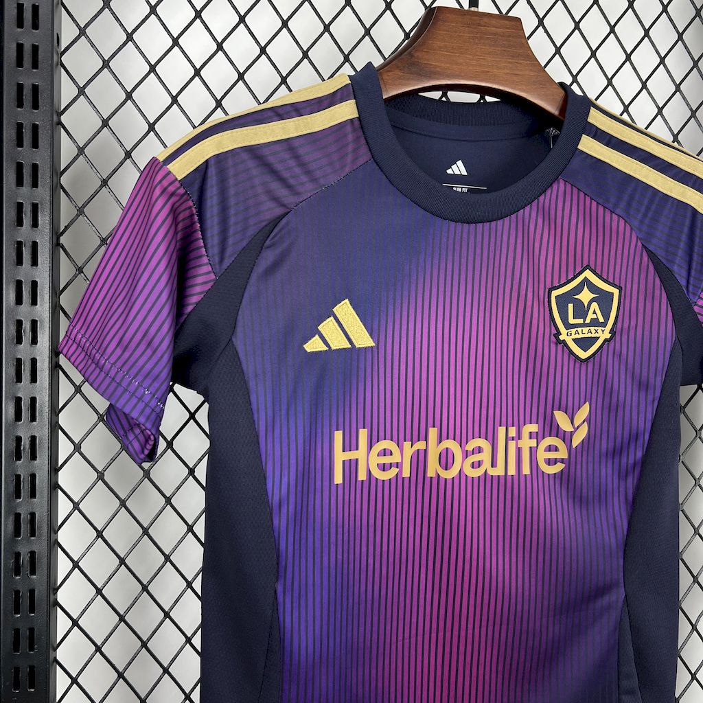 LA Galaxy 2025/26 Conjunto Alternativo – Criança