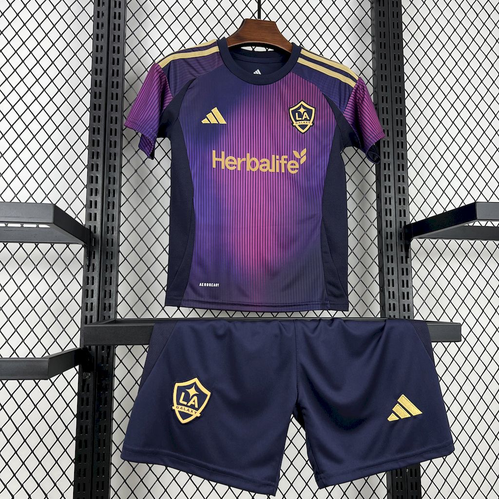 LA Galaxy 2025/26 Conjunto Alternativo – Criança