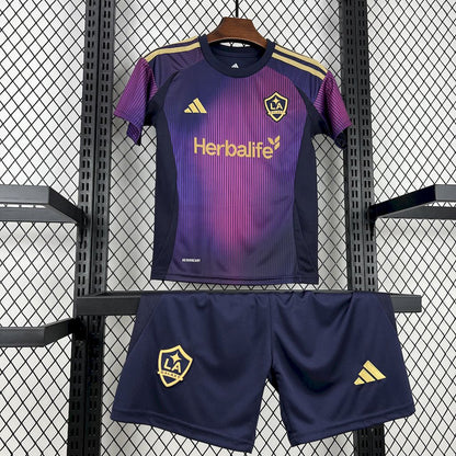 LA Galaxy 2025/26 Conjunto Alternativo – Criança