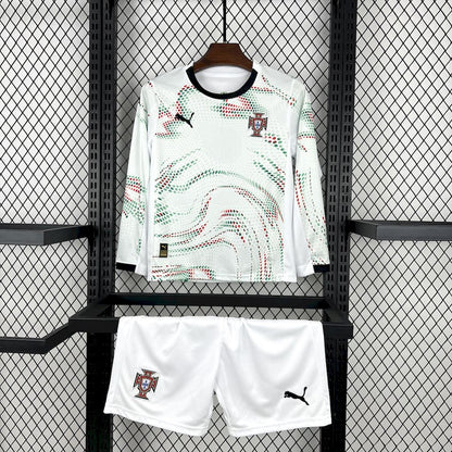 Portugal 2025/26 Conjunto Alternativo de Manga Comprida – Criança