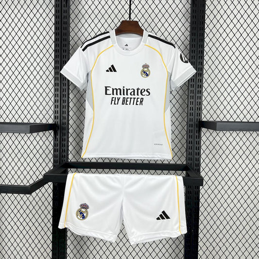 Real Madrid 2025/26 Conjunto Principal – Criança