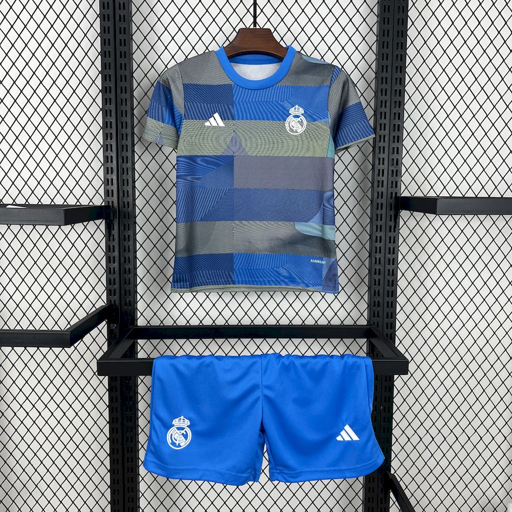 Real Madrid 2025/26 Conjunto de Pré-Jogo – Criança