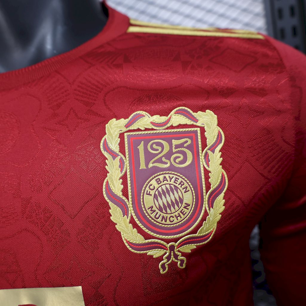 Bayern de Munique 2024/25 Camisola 125 Aniversário de Manga Comprida Versão Jogador – Homem