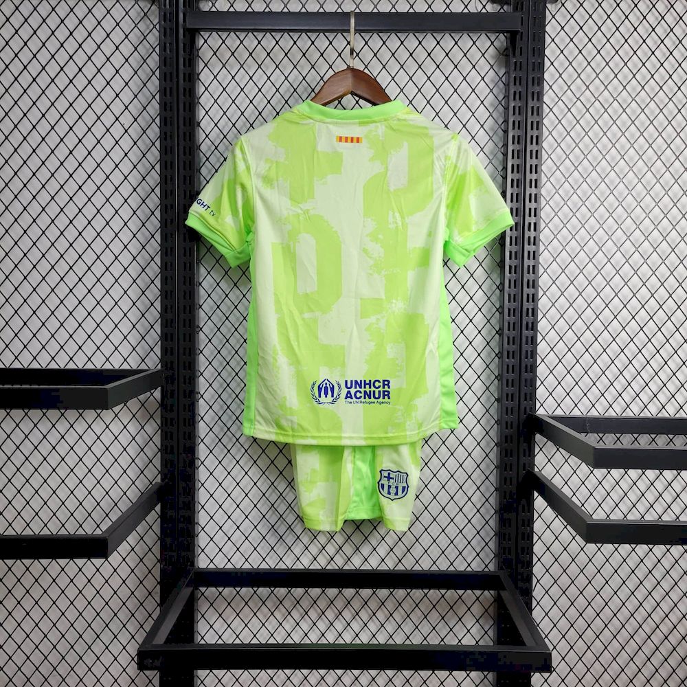 Barcelona 2024/25 Conjunto Terceiro – Criança