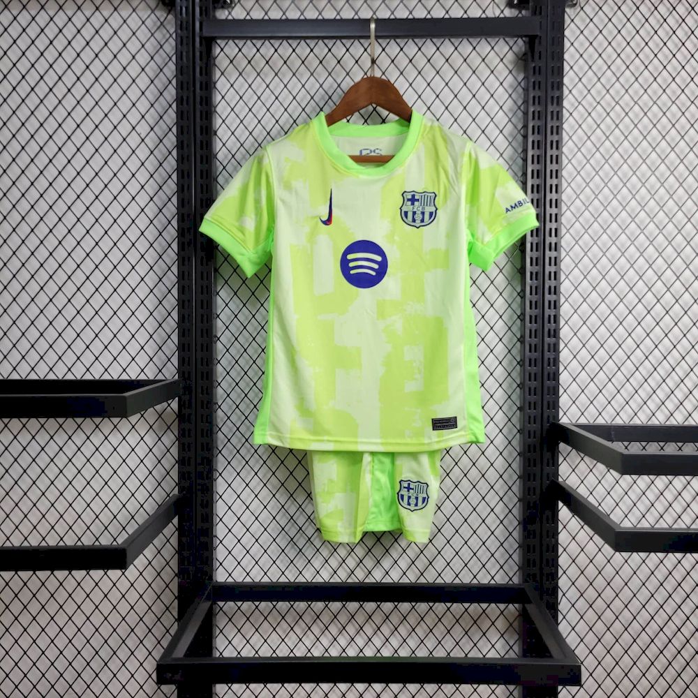 Barcelona 2024/25 Conjunto Terceiro – Criança