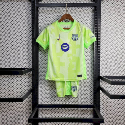 Barcelona 2024/25 Conjunto Terceiro – Criança