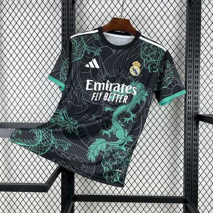 Real Madrid 2025/26 Camisola Especial Verde e Preta Dragon – Homem