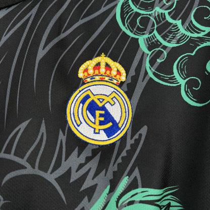 Real Madrid 2025/26 Camisola Especial Verde e Preta Dragon – Homem