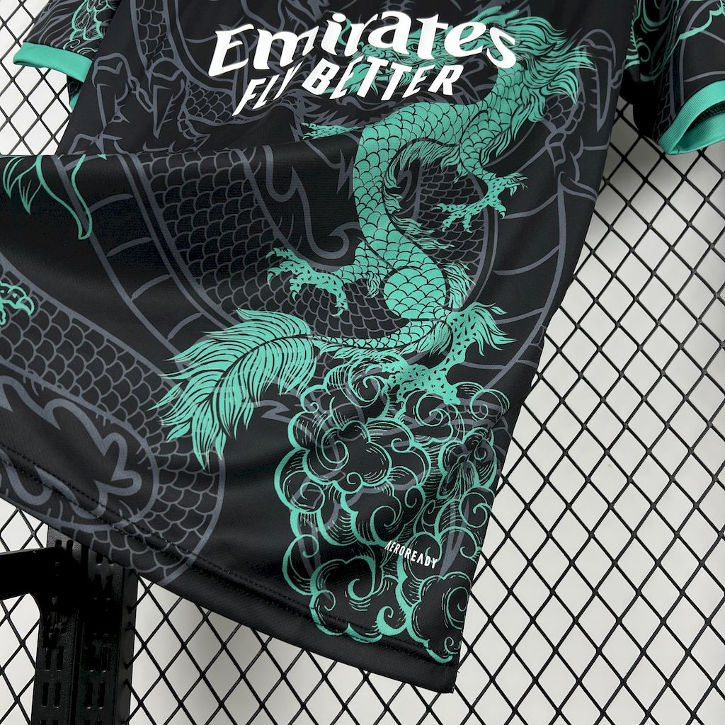 Real Madrid 2025/26 Camisola Especial Verde e Preta Dragon – Homem
