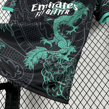 Real Madrid 2025/26 Camisola Especial Verde e Preta Dragon – Homem