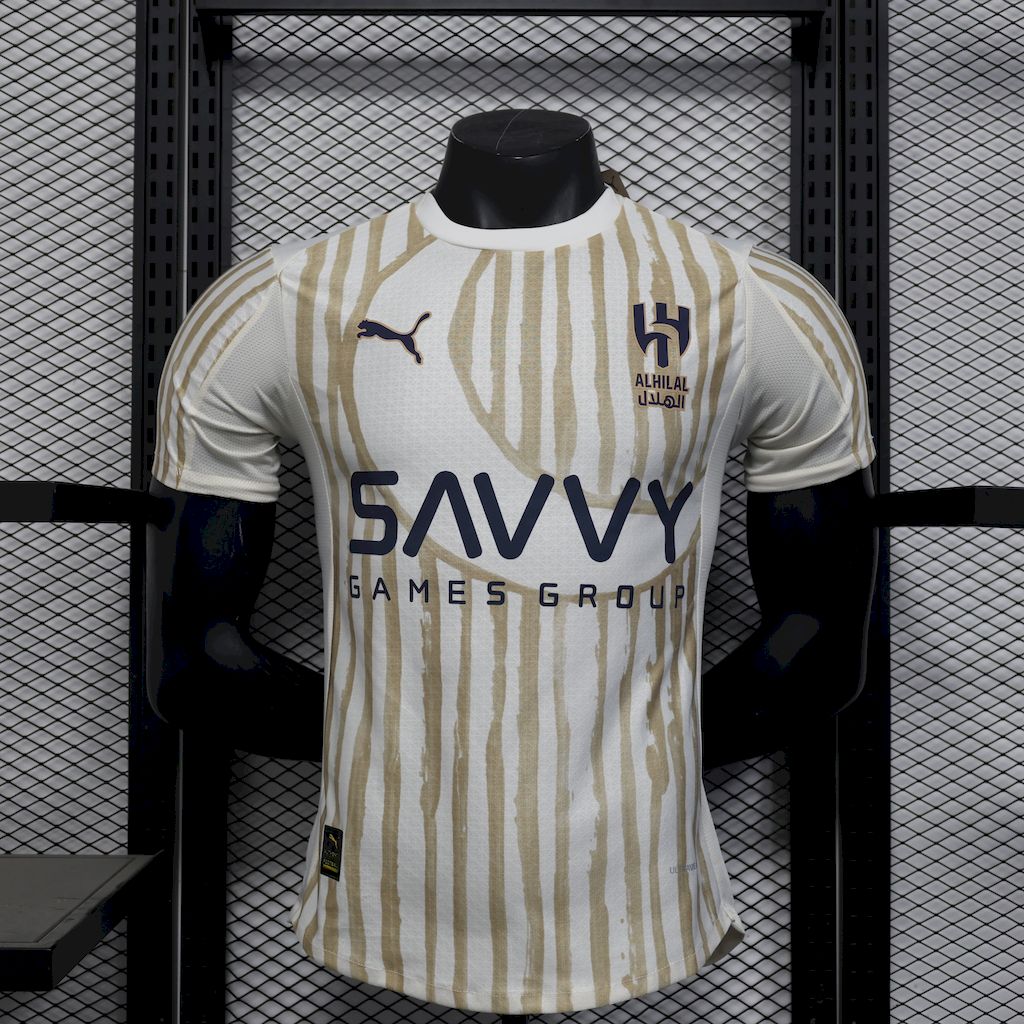 Al Hilal SC 2025/26 Camisola Alternativa Versão Jogador – Homem