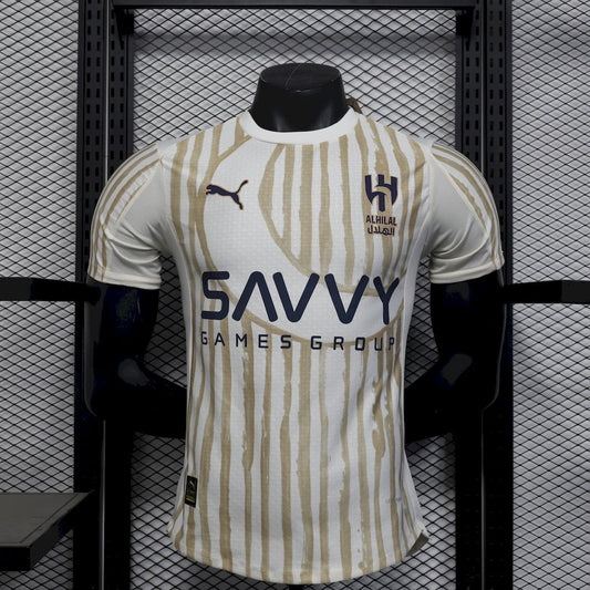 Al Hilal SC 2025/26 Camisola Alternativa Versão Jogador – Homem