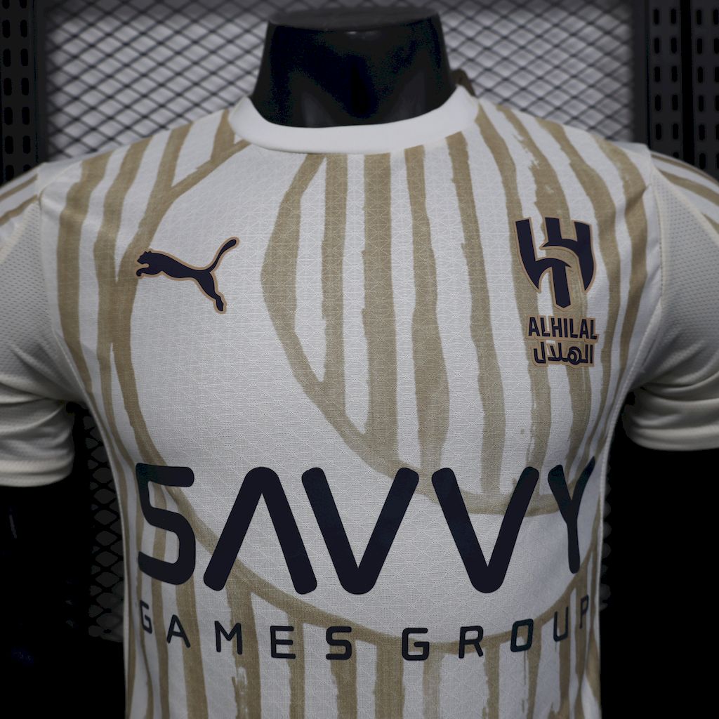 Al Hilal SC 2025/26 Camisola Alternativa Versão Jogador – Homem