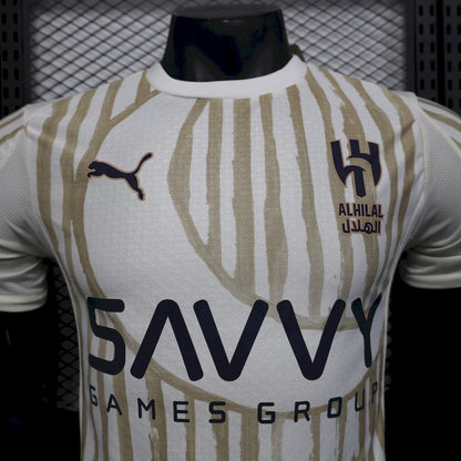 Al Hilal SC 2025/26 Camisola Alternativa Versão Jogador – Homem