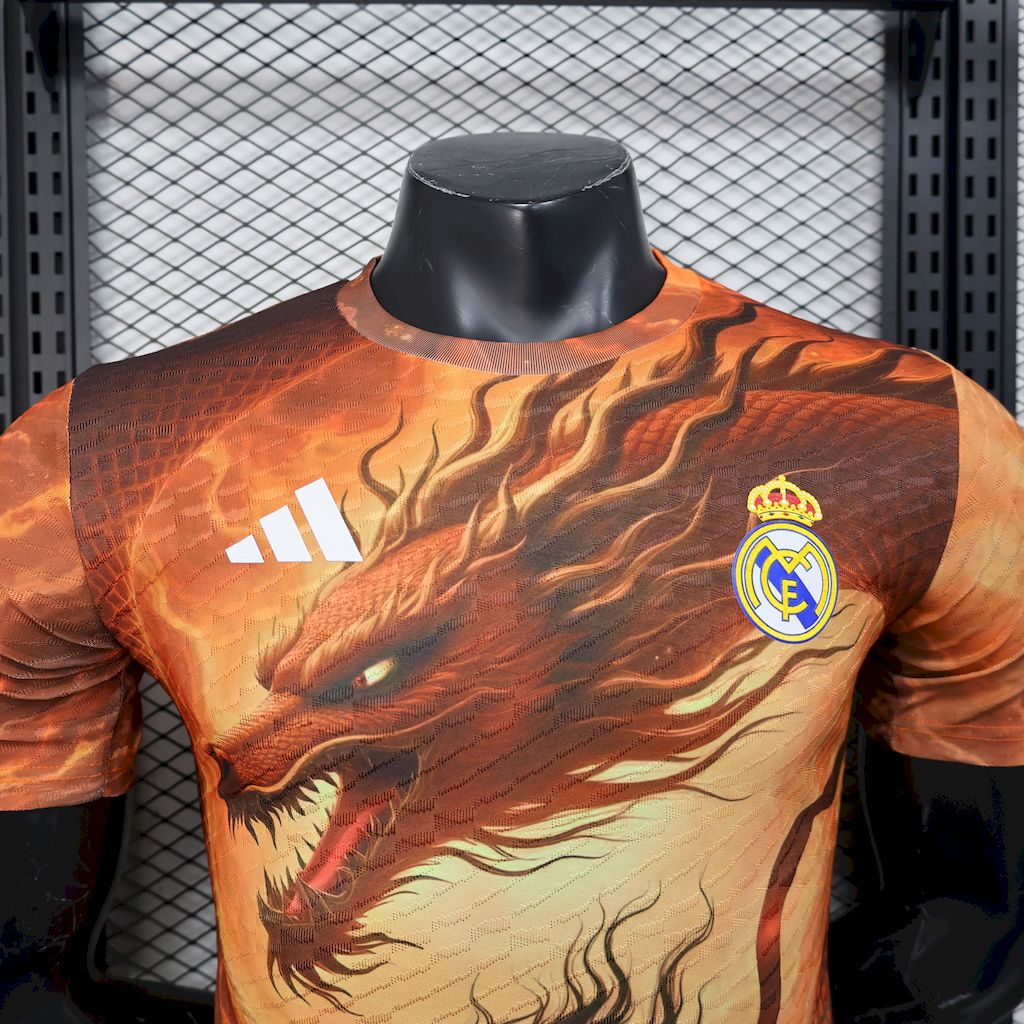 Real Madrid 2025/26 Camisola Nezha Dragon Versão Versão Jogador – Homem