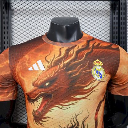 Real Madrid 2025/26 Camisola Nezha Dragon Versão Versão Jogador – Homem