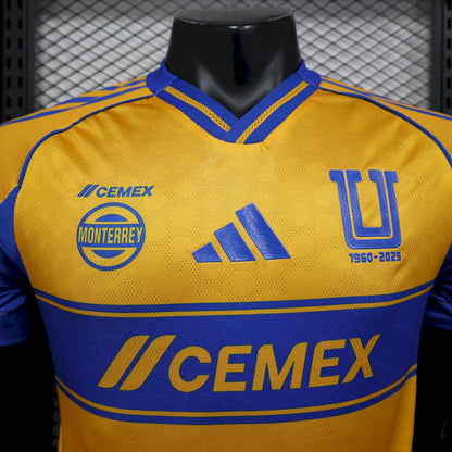 Tigres UANL 2025/26 Camisola Principal Versão Jogador – Homem