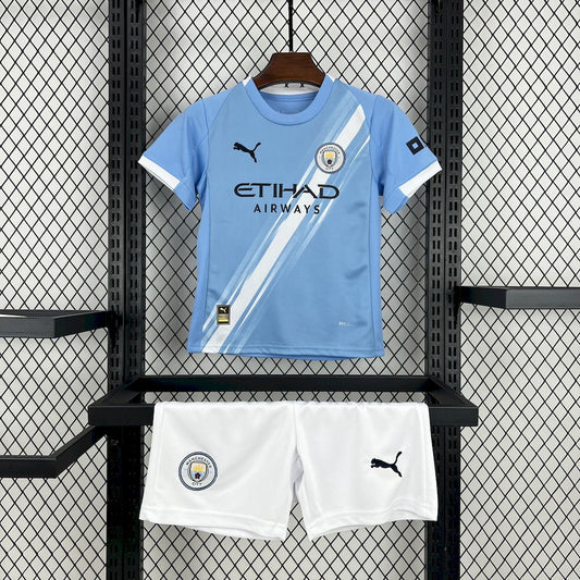 Manchester City 2025/26 Conjunto Principal – Criança