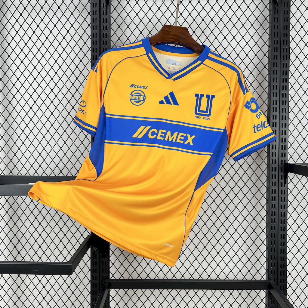 Tigres UANL 2025/26 Camisola Principal – Homem