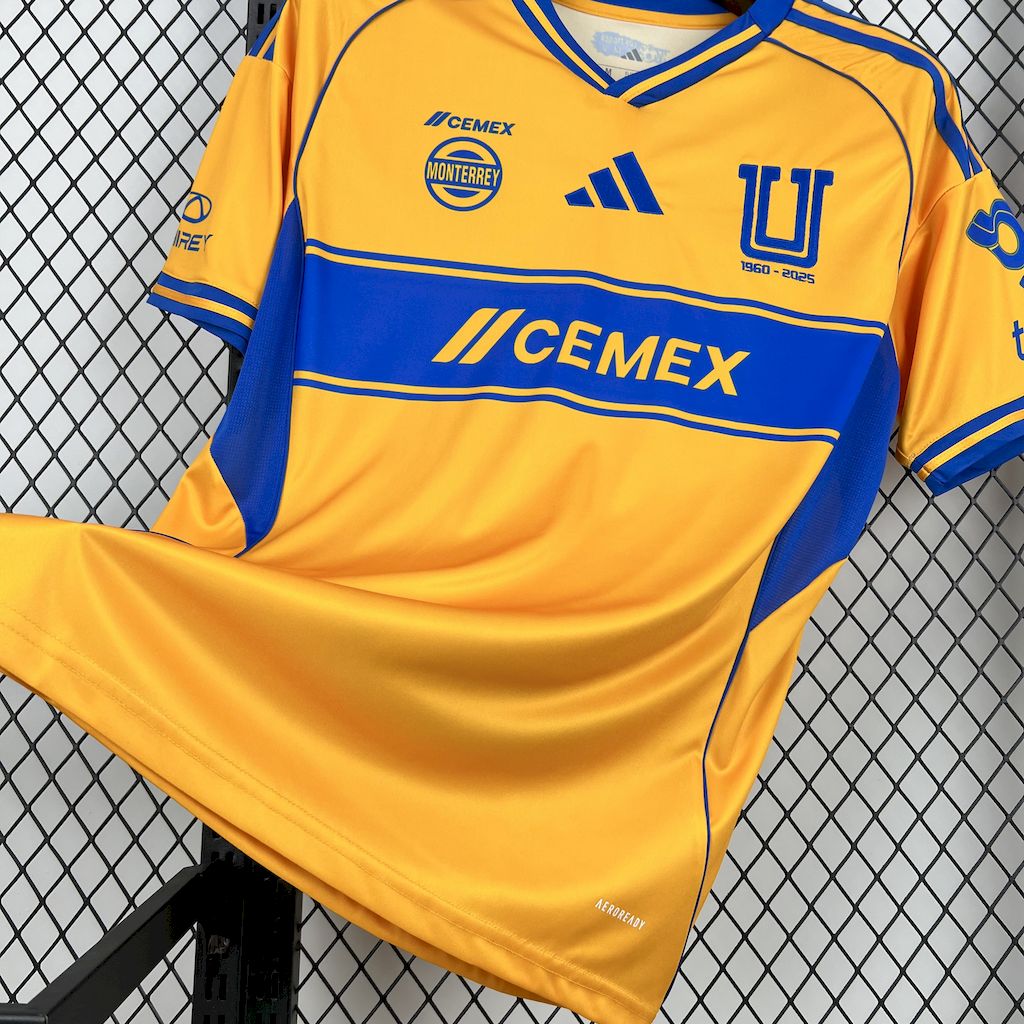 Tigres UANL 2025/26 Camisola Principal – Homem