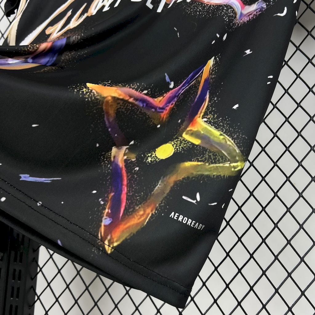 Real Madrid 2025/26 Camisola Louis Vuitton Conjunta Edição Preta colorful Versão – Homem