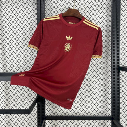 México 2025/26 Camisola Dourada e Vermelha – Homem