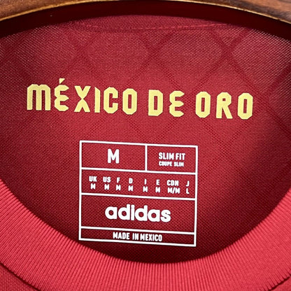 México 2025/26 Camisola Dourada e Vermelha – Homem