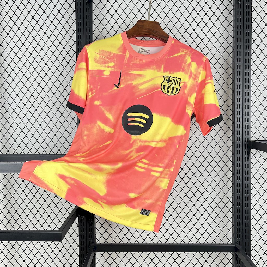 Barcelona 2025/26 Camisola de Pré-Jogo Laranja – Homem