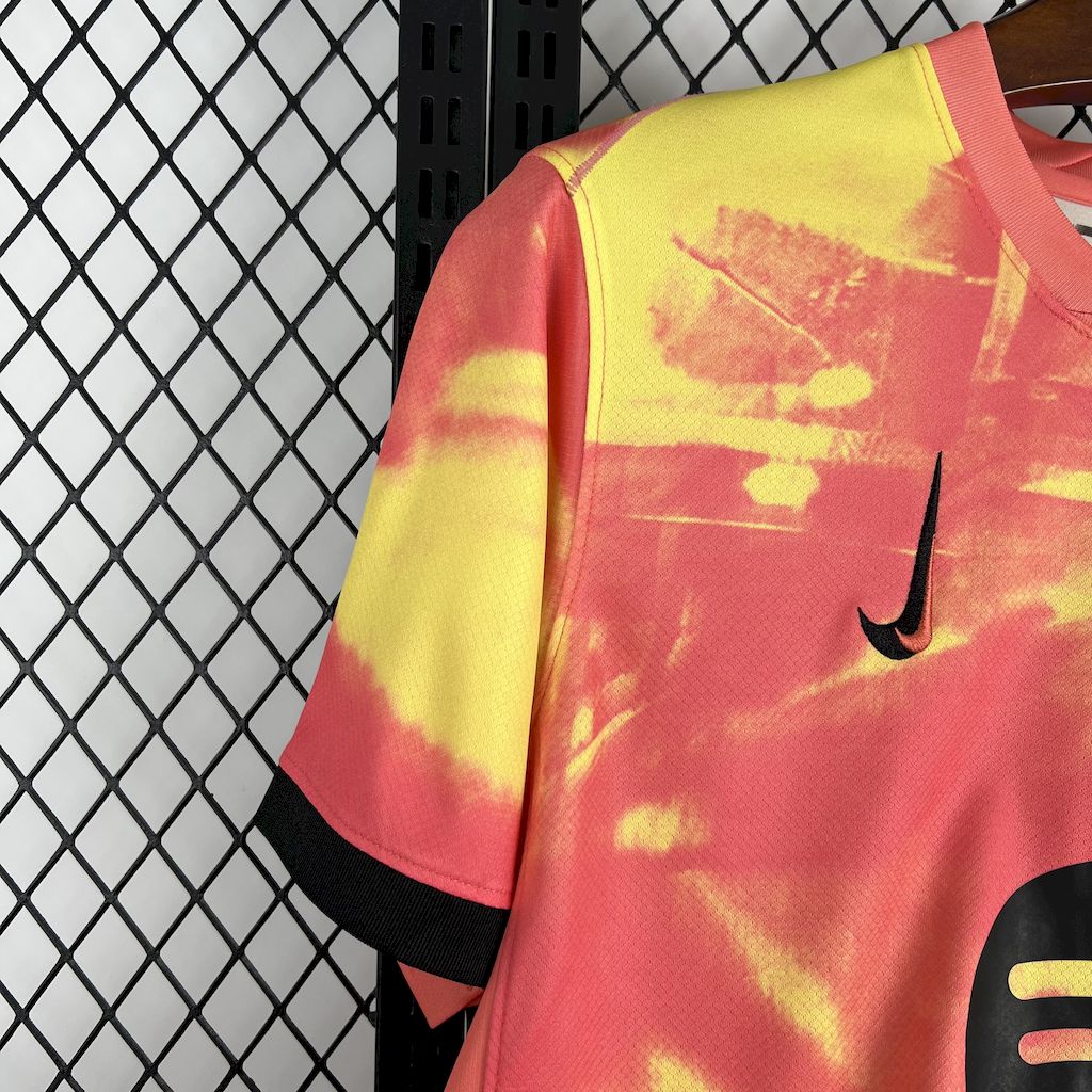 Barcelona 2025/26 Camisola de Pré-Jogo Laranja – Homem
