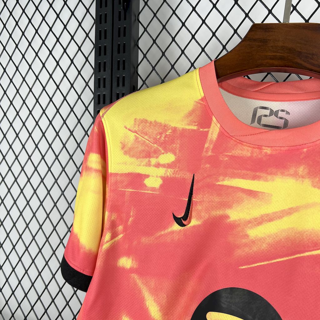 Barcelona 2025/26 Camisola de Pré-Jogo Laranja – Homem