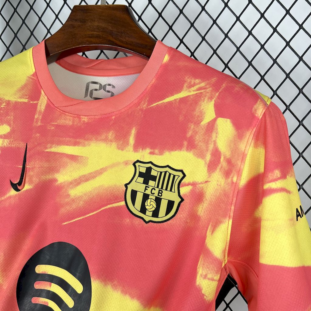 Barcelona 2025/26 Camisola de Pré-Jogo Laranja – Homem