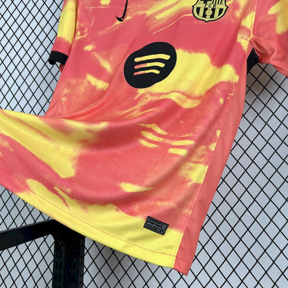 Barcelona 2025/26 Camisola de Pré-Jogo Laranja – Homem