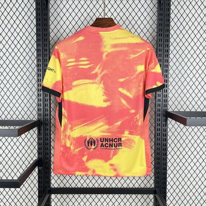 Barcelona 2025/26 Camisola de Pré-Jogo Laranja – Homem