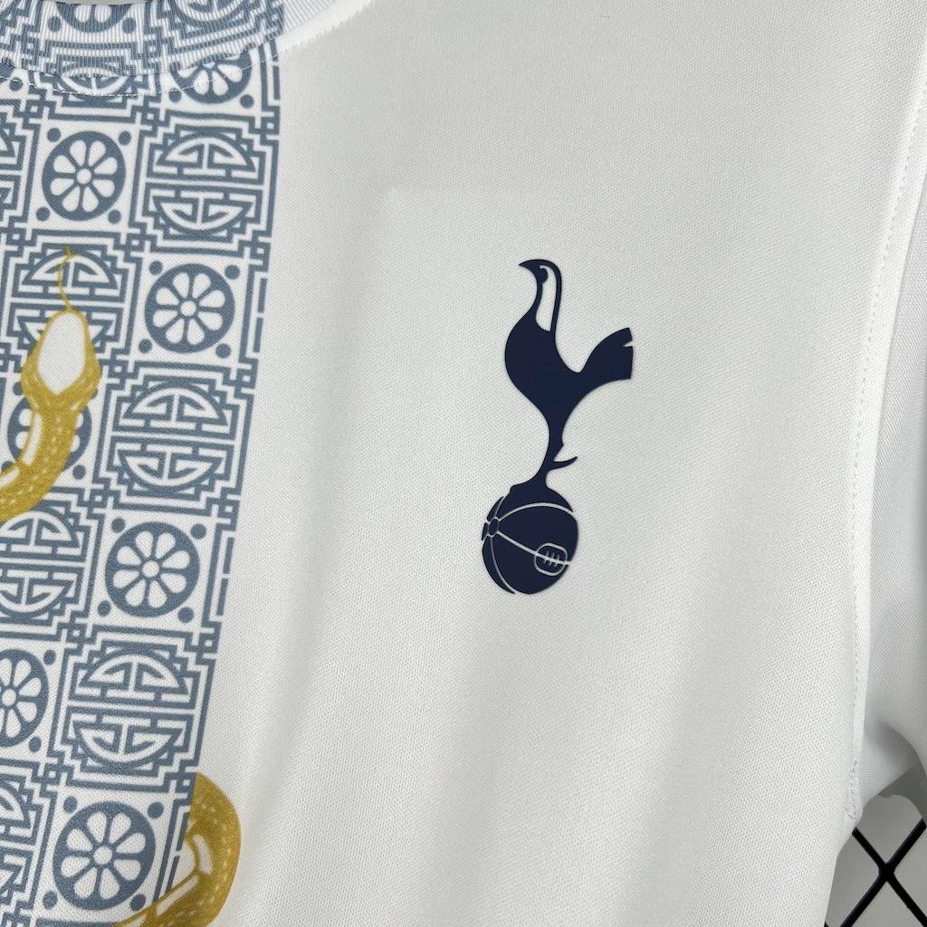 Tottenham Hotspur 2025/26 Camisola Branca Dourada Snake Edição – Homem