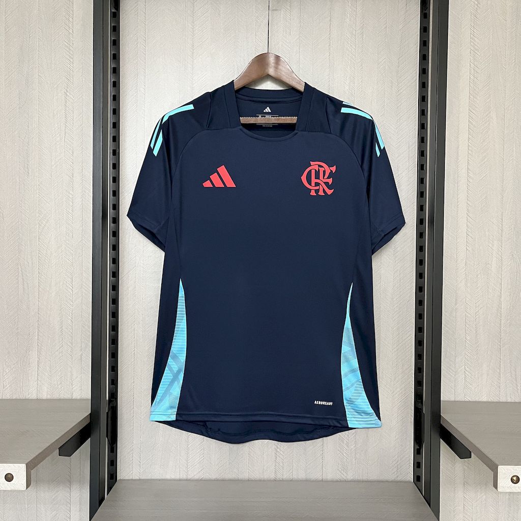 Flamengo 2025/26 Camisola de Pré-Jogo Wear Azul Escura – Homem