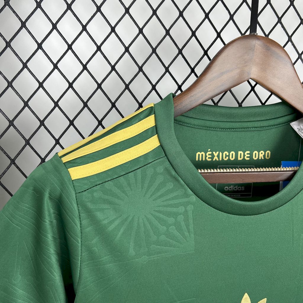 México 2025/26 Camisola Dourada e Verde – Mulher