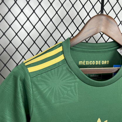 México 2025/26 Camisola Dourada e Verde – Mulher