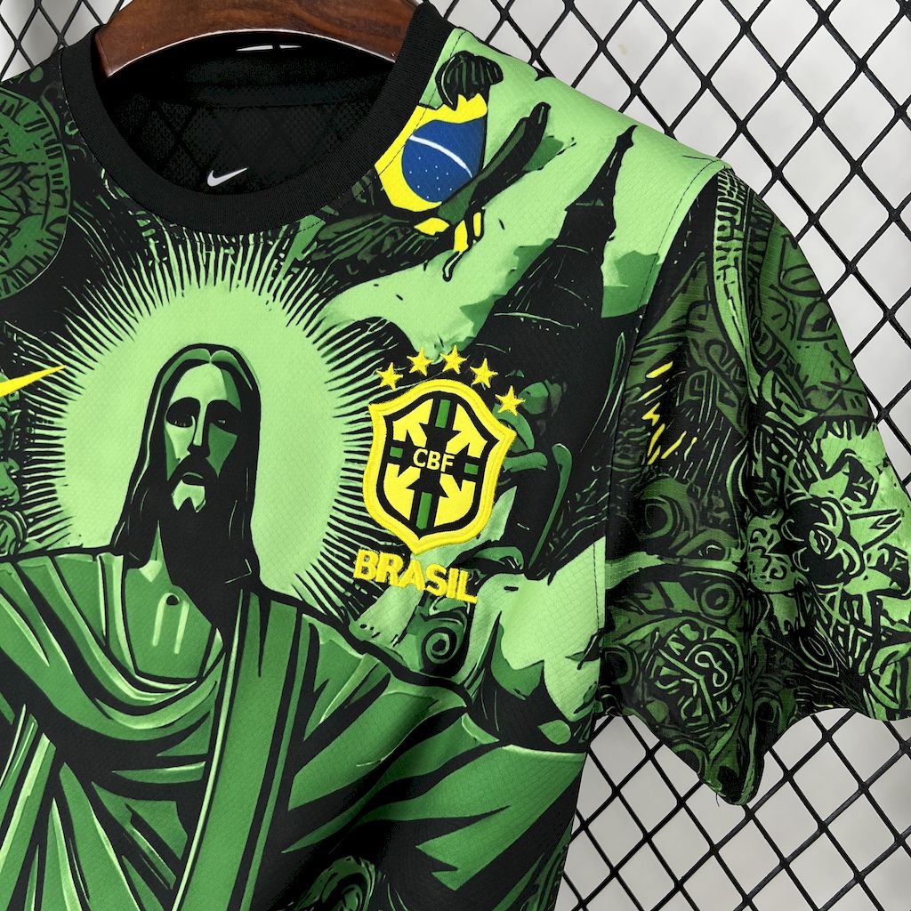 Brasil 2024/25 Camisola Especial Verde – Homem