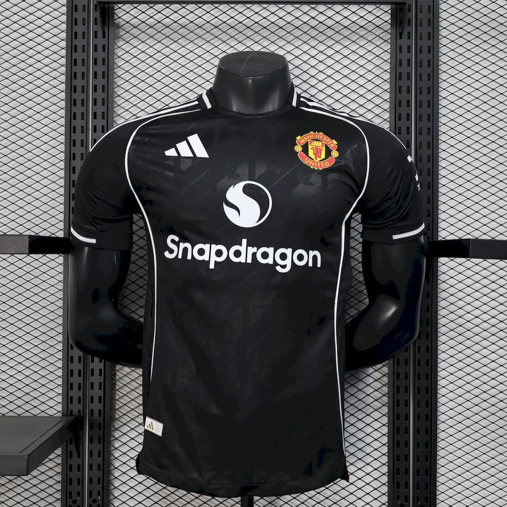 Manchester United 2025/26 Preta Especial Camisola Jogador Edição – Homem