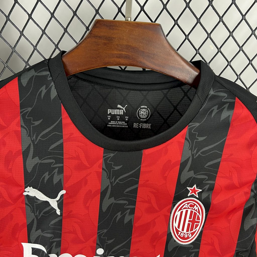 AC Milan 2025/26 Camisola Principal de Manga Comprida – Homem