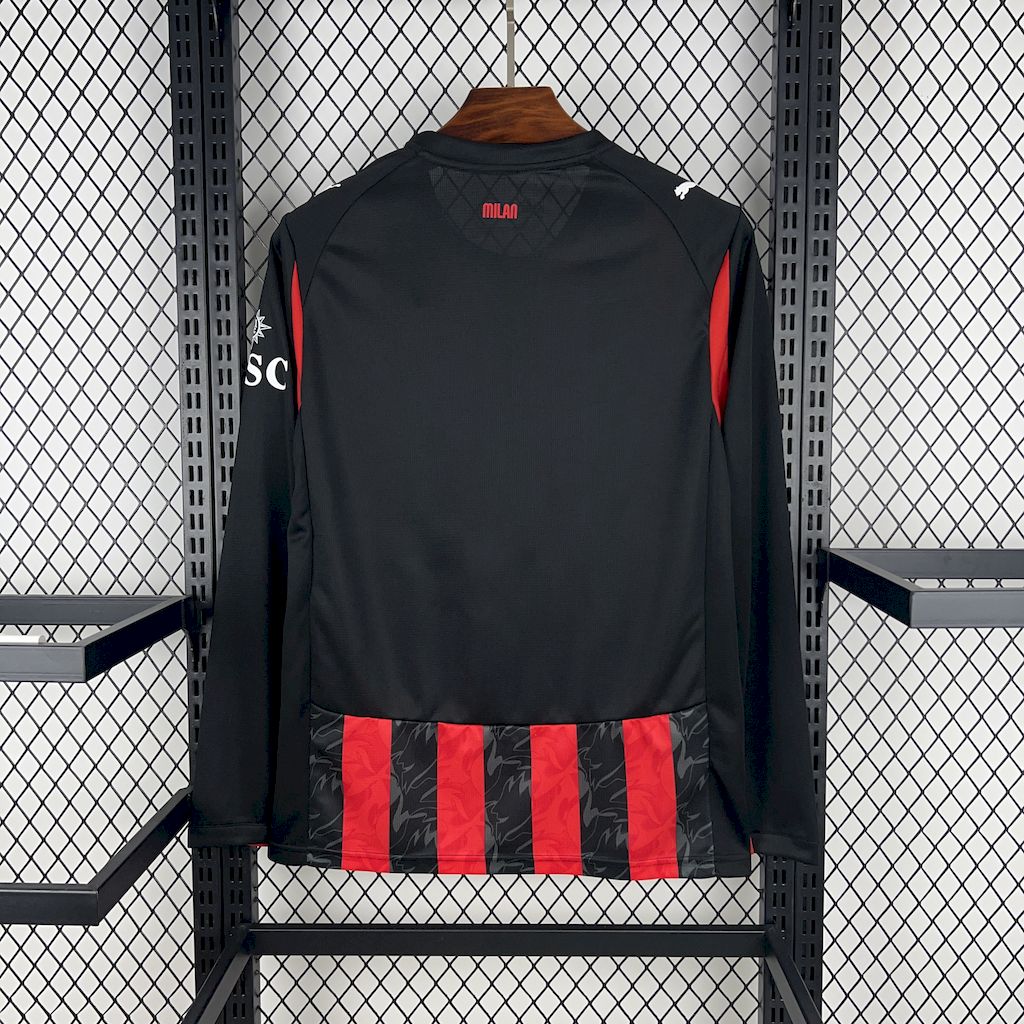 AC Milan 2025/26 Camisola Principal de Manga Comprida – Homem