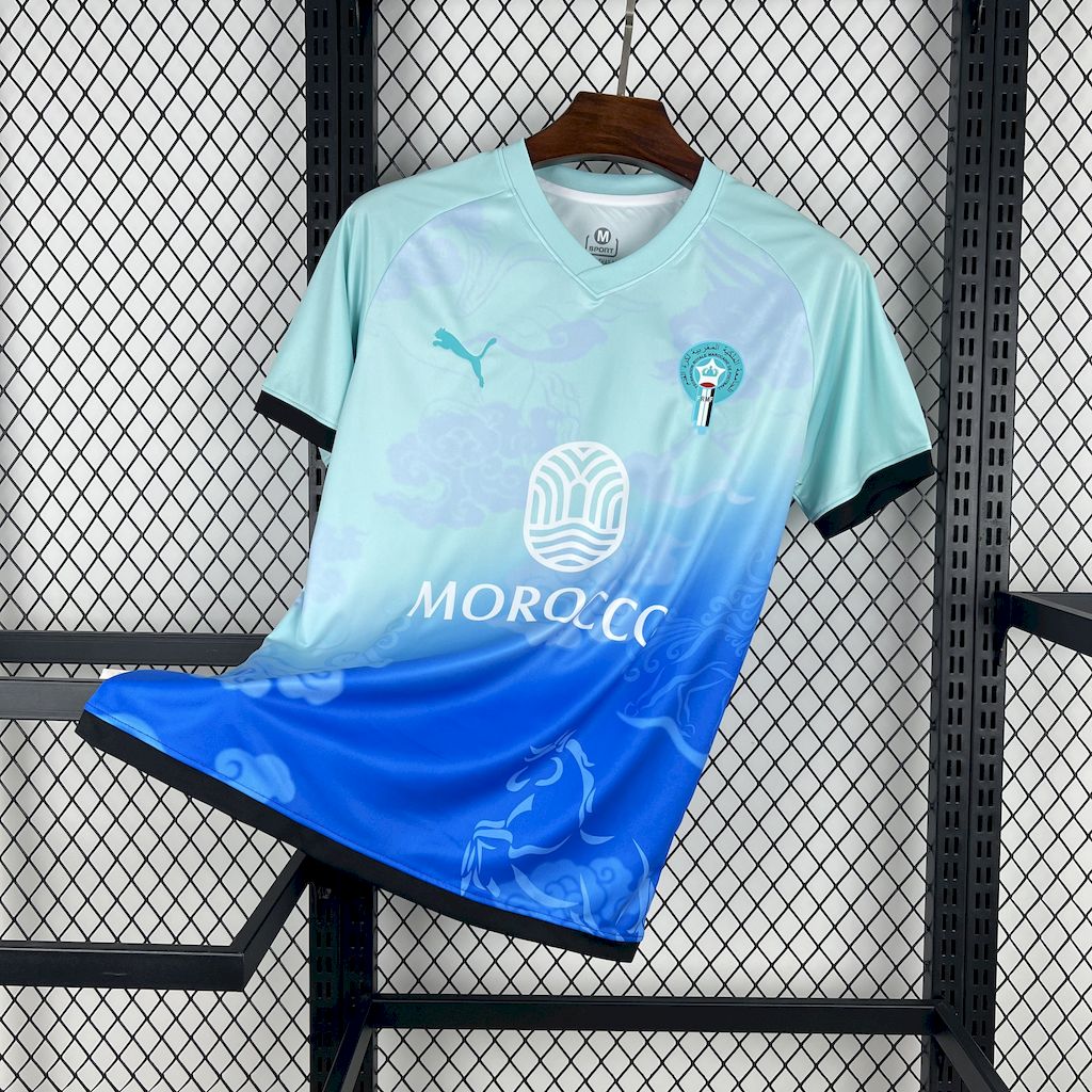 Marrocos 2025/26 Camisola Ocean e Celeste Versão – Homem