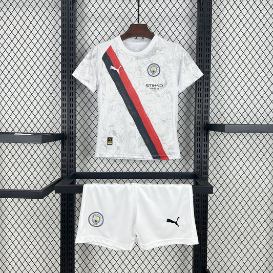 Manchester City 2025/26 Conjunto Alternativo – Criança